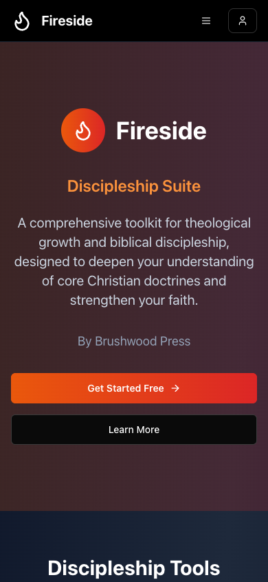 Fireside Discipleship Suite on mobile